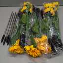 6 Pack with 36 Sunflower Lights,Solar Lights Outdoor Garden Decor,Solar Flowers Lights Waterproof,Sunflowers Birthday Gifts for Mom Women Grandma,Decorative Stakes Lights for Landscape Yard Patio Lawn