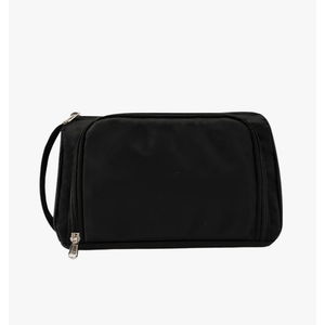RUVOO Travel Toiletry Bag, Small Cosmetic Bag Cosmetic Bag Women's Travel Cosmetic Storage Bag Toiletry Bag Travel Cosmetic Bag Makeup(Black)