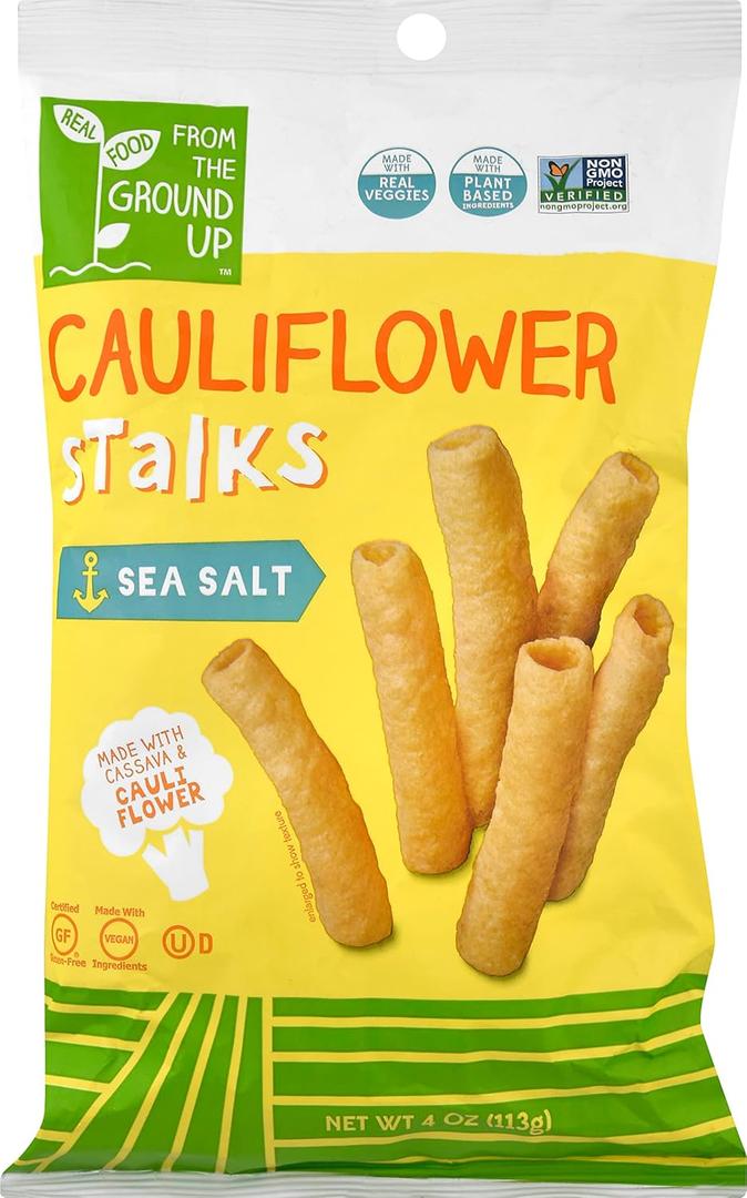 FROM THE GROUND UP Cauliflower Stalk Sea Salt, 4 OZ (4 Ounce (Pack of 1)) (BB: August 18, 2025)