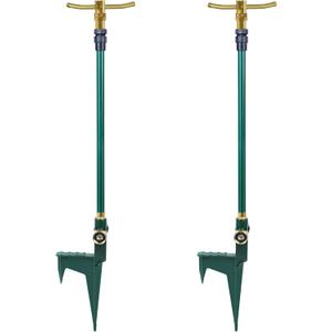 ATDAWN 3-Arm Garden Sprinkler, High-Rise Lawn Sprinkler, 360 Degree Rotation Garden Water Sprinklers, Lawn Irrigation System, Gardening Watering System, Large Area Coverage