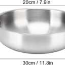 Korean Ramen Pot Stainless Steel, 7.9 inch Small Noodle Cooking Pot for Stove Top and Induction, Single Serve Soup Pot for Pasta, Lightweight Saucepan with Double Handles for Soup Noodle Pasta, 20cm