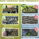 55% Shade Cloth for Garden, Sunblock Mesh UV Resistant Net for Vegetables Flowers Greenhouse Raised Bed, Plant Shade Cover from Sun, Black (6.5X10 FT)