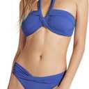 Seafolly Women's Bandeau Halter Bikini Top Swimsuit (10, Eco Collective Azure)
