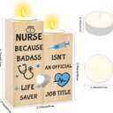 Nurse Gifts - Nurse Appreciation Gifts for Women Candle Holder Candlestick Emergency Room ICU Rn LPN Nurses Appreciation Gift Christmas Nursing Week Graduation Birthday Gift for Nurses Nursing Women