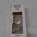 BIBS Pacifiers Colour Collection | Natural Rubber Baby Pacifier | Round Nipple | Set of 2 BPA-Free Soothers | Made in Denmark | 0+ Months (Pack of 2) | Sage/Ivory