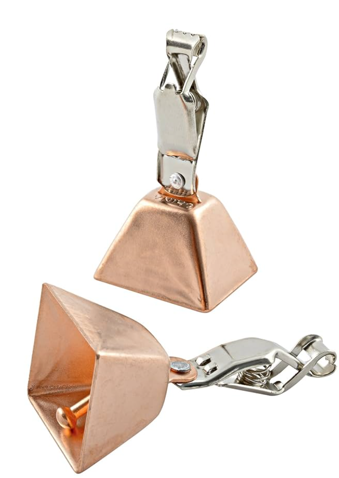 3 Pack SouthBend 2 Ct Square Copper Bells