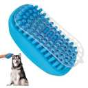 Dog Grooming Brush, Premium Soft Silicone Pet Bath Brushes, Rubber Massage Shampoo Soothing Comb Scrubber for Wet Dry Long Short Haired Dogs & Cats Massaging, Deshedding Shower