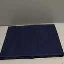 OWENIE Blue Sheer Curtains, Sheer Curtains 84 inch Length 2 Panels Set, Rod Pocket Voile Fimly Sheer Drapes for Living Room/Bedroom, 2pcs, Each 42" W x 84" L, Navy Blue