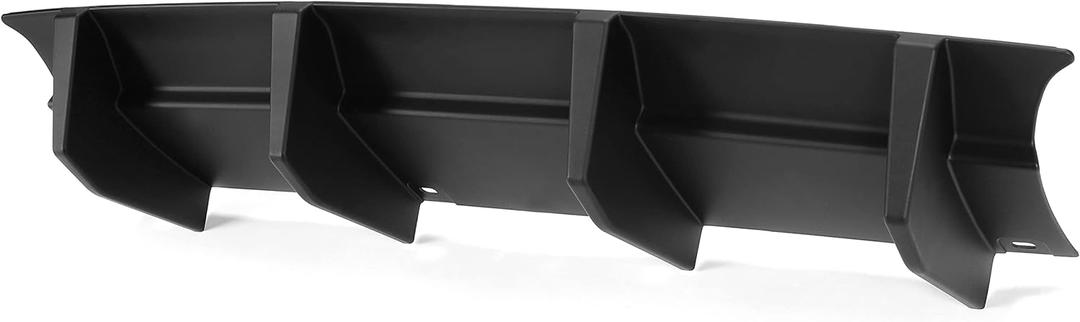 Kojem Rear Diffuser Compatible with 2015-2023 Dodge Challenger GT/SXT/SXT Plus 4 Shark Fin Bumper Lower Lip Diffuser Spoiler Valance Splitter Black Plastic