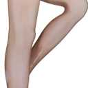 Truform Sheer Compression Pantyhose, 8-15 mmHg, Women's Shaping Tights, 20 Denier, Beige, Queen