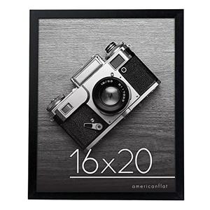 Americanflat WB1620BKPC 16x20 inch Black Poster Frame  Polished Plexiglass. Hanging Hardware Included!