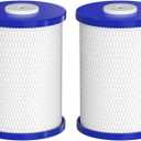 0.5 Micron Carbon Block Drinking Water Filter Replacement Cartridge Compatible with Frescapure RP-3500 3500 WF0451 RC-30-FP Water Filter Systems, 1000 GPD Life Span, 2 Pack