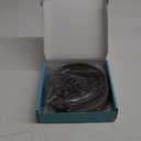 40FT Weather Stripping Door Seal - Self Adhesive Weather Insulation Strip Weatherstripping Silicone D Shaped Seal Strip Door Frame Gap Filler/Window Soundproofing (M (3/8"W  5/16T) 40FT, Black)