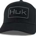 Mens Trucker Hat, Anti-Glare Snapback Fishing Hat for Men (One Size, Embroidered - Black)