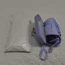 ESUFEIR Mini Travel Sun Umbrella for Purse With Case,Small Compact UV Umbrella Protection Sun,Lightweight Portable Parasol Windproof for Women Men Kids (Purple)