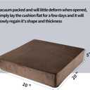 BALAPET Memory Foam Supportive Lumbar Support Pillow for Recliner, 5.7" Thickness Recliner Cushions Chairs Seat Cushion Mat for Elderly Rest and Back Support20x20x5.7, Brown