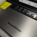 Bonsenkitchen Vacuum Sealer Machine, Stainless Steel Food Sealer Vacuum Sealers with 100 Bags & 1 Roll Bag, 5 Food Vacuum Modes, Built-in Cutter & Bag Storage, Silver-Black