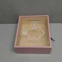 Clear Piggy Bank with Lock, Large Money Saving Money Bank Box Container for Cash Saving, Openable Clear Money Coin Change Bank Container Penny Piggy Bank for Adults Kids, Pink