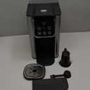 Hot & Iced Coffee Maker with Bold Setting, Single Serve Coffee Maker for K Cup and Grounds, 6-14 Oz Brew Sizes, 50 Oz Removable Water Tank, One Cup Coffee Machine with Reusable Filter, Black