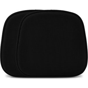 Shinnwa Dining Chair Cushions 2 Pack, Non Slip Indoor Chair Pads, U-Shaped Kitchen Seat Cushions, Set of 2, 15 x 16 Inches, Black