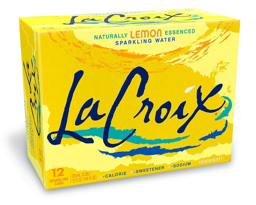 La Croix, Water Sparkling Lemon, 12 Fl Oz, 12 Pack