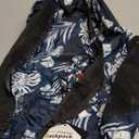 4Monster Hiking Daypack, Water Resistant Lightweight Packable Backpack for Travel Camping Outdoor (24L, Flower Blue)