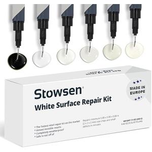 Tile Repair Kit by Stowsen - Also Works as Bathtub Repair Kit I Ideal to Fix Your Broken Chip or Crack on Marble, Corian, Porcelain and Granite Countertops