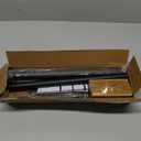 BRIOFOX Shower Curtain Rod Adjustable 18-78 Inch, Stainless Steel Spring Tension Shower Rod No Drilling Non Slip, Matte Black (18-78 Inch, Matte Black)