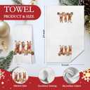 Christmas Golden Retriever Dog Kitchen Towels, Gifts for Golden Retriever Lovers Decorative Hand Towels for Bathroom Kitchen, Holiday Xmas Dog Dish Tea Towel Drying Cloth, 16x24 Inch