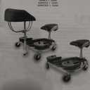 Kneeling Creeper 3 Inch Casters, Rolling Seat, Assembled in USA
Ergonomic Rolling Kneeling and Sitting Creeper, Five Swivel 3 Inch Casters, Replaceable Knee Pads, 01RAC3
