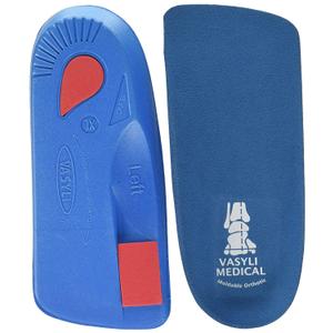 Custom 3/4 Length Insoles, Blue, Medium, Fast & Effective Pain Relief, Customized Biomechanical Alignment, Medium Density, General Orthotic Needs, Everyday Walking Shoes, Heat Moldable