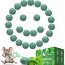 Mouse Rodent Repellent, 25 Pack Peppermint Oil Mouse Repellent Balls for Rats Mice Deterrent, Natural Mouse Traps for Indoor Outdoor Use, Keep Rodents Away from Garden and Home, Family & Pet Safe