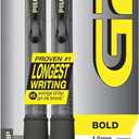 Pilot G2 Premium Gel Pens, Black Pens, Bold Point 1 mm, 2 Black 6 Pack