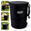 GNTR Supply Deluxe Durable Pop-Up Trash Can Collapsible Garbage Bin with Zippered Lid for Camping, Home, and Outdoor Use 30 Gallon
