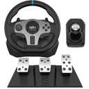 PXN Racing Wheel - Steering Wheel V9 Driving Wheel 270/ 900 Degree Vibration Gaming Steering Wheel with Shifter and Pedal for PS4, PC, PS3, Xbox Series X|S, Xbox One(V9)
