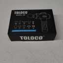 TOLOCO Massage Gun Deep Tissue, Percussion Massage Gun with 10 Replacement Heads, Super Quiet Portable Electric Massager for Athletes, Relax, Black