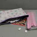 Mini Mahjong Set, American Mahjong Game Set with 160 Acrylic Tiles (0.94), 4 Pink Racks & Thickened White Carrying Bag and Accessories, Portable Travel Mahjong Tiles Set