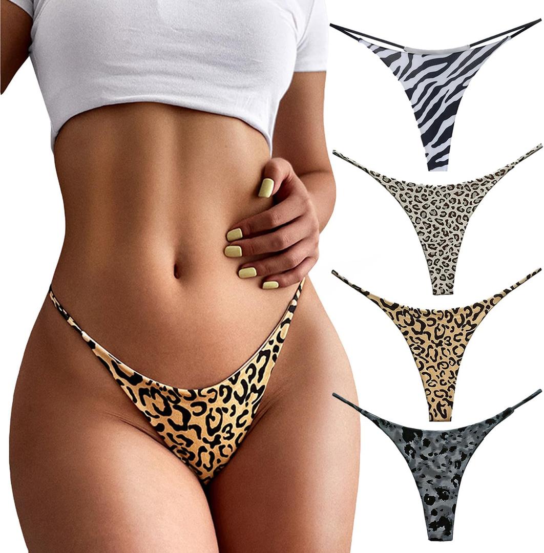 Thong for Women Cotton Underwear Low Rise Panties Woman G-String Thongs M