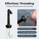 3 x Fly Fishing Magnetic Fly Threader, Fishing Accessory to Easily Rig Small Flies Make Fly Tying Simpler, Works with Most Hooks, tippets, and Fly Style