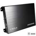 4 Channel Amplifier Car Audio, 2000W High Output Car Stereo Subwoofer Amplifier, Class A/B, 200 x 4 Watts 2 Ohm, Bridgeable, Bass Boost, MOSFET Power Supply, for Cars Trucks