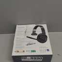 Trucker Bluetooth Headset, Wireless Headsets with Noise Cancelling Microphone, Long Battery Life Bluetooth Headphones with Detachable Earpad/Single+Dual Mode for Office/Driving/Home (Black)