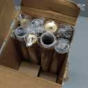 IFELS 2 Pack Heavy Duty Curtain Rods for Windows 28 to 48 Inch, 1 Inch Gold Curtain Rods Set of 2 Pack for Outdoor, Farmhouse, Bedroom, Adjustable Easy Install Drapery Rod (A2,Gold,30"-60"-2Pack)