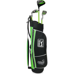 PGA Tour Kids Golf Club Set for Ages 3-5 (3’6”-4’1”) – Left Handed Junior Beginner Starter Set with Driver, 7 Iron, Putter & Lightweight Stand Bag – Youth Golf Clubs for Boys & Girls by Golfgen