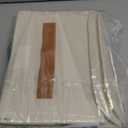 Decorative Linen Storage Boxes with Lids - Spacious Set of 2 Organizer Bins for Your Home Decor - The Perfect Small Container to Safely Store Photos, Documents and Memory Box Keepsakes in Style (Medium, Ivory)