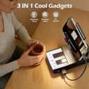 JTEMAN Cell Phone Stand with Bluetooth Speaker and Charging Stand,Piano Keys Design,Music Lovers & Teacher Gifts,Birthday Gifts for Men Women Dad Mom,Cool Tech Gadgets-Black