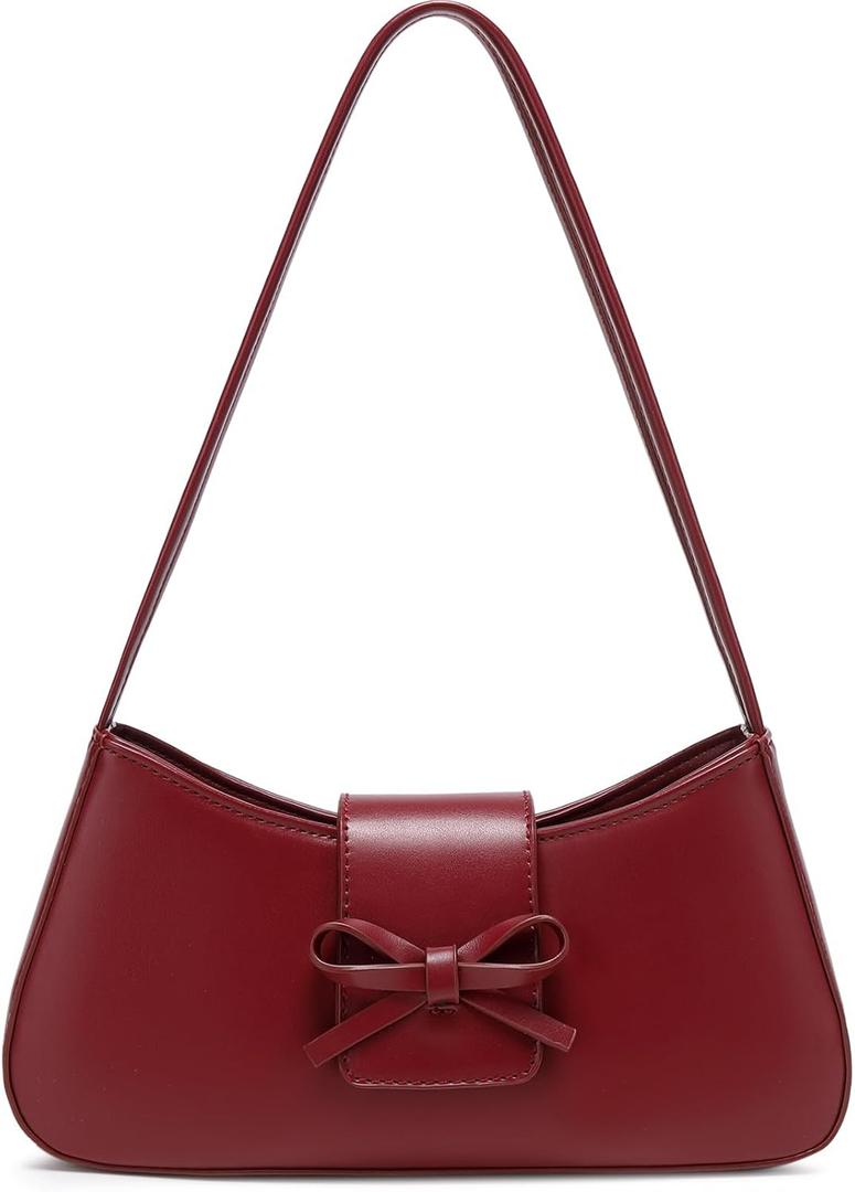 Women's Shoulder Bag,Hobo Purse with Bow, Y2K Trendy Crossbody Bag, Small Purse for Women-Lightweight,Trendy Handbag