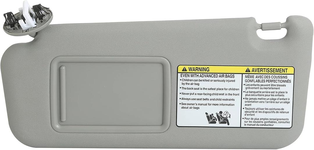 Left Driver Side Sun Visor Fit for Toyota RAV4 2006-2013 with W/Vanity Light Relace# 74320-42501-B2 74320-42500-B0 74320-42500-B3 74320-42501-B3