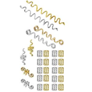Hair Accessories Dreadlock Hair Jewelry for Women Braids Gold Snake Hair Clips (28 Pcs Golden)