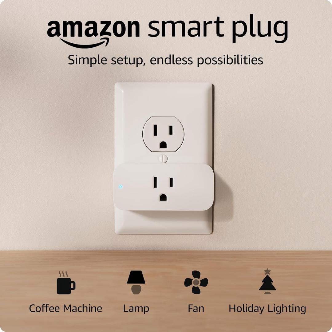 Amazon Smart Plug | Works with Alexa | Simple setup, endless possibilities (1-pack)