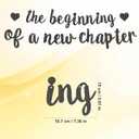 3 x The Beginning of A New Chapter Banner, No DIY Farewell Party Decorations Glitter Happy Congrats Retirement Congratulations Party Banner Going Away Sign Garland for Graduation Housewarming